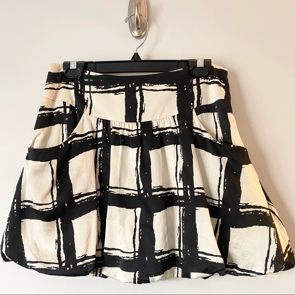 ❌SOLD Silk, Cotton Blend Bubble Skirt with Pockets, Authentic Y2K ca. 2006